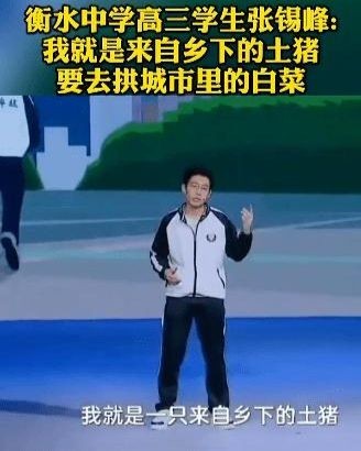 土猪拱白菜，张锡峰给高考考生的建议启示录