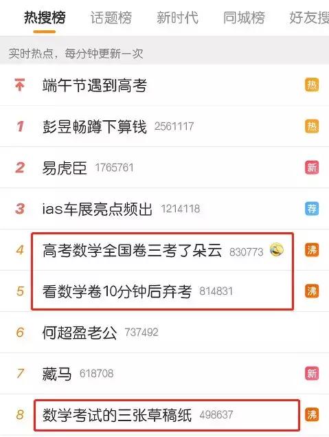今年高考数学难吗？考生发声一扣