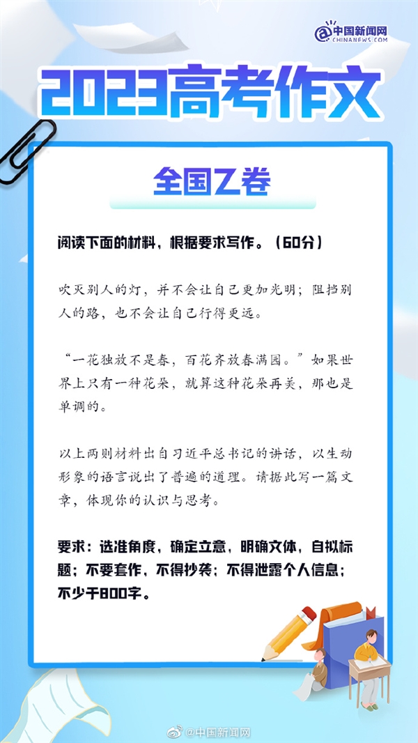 2025高考作文题出炉，究竟哪个难？