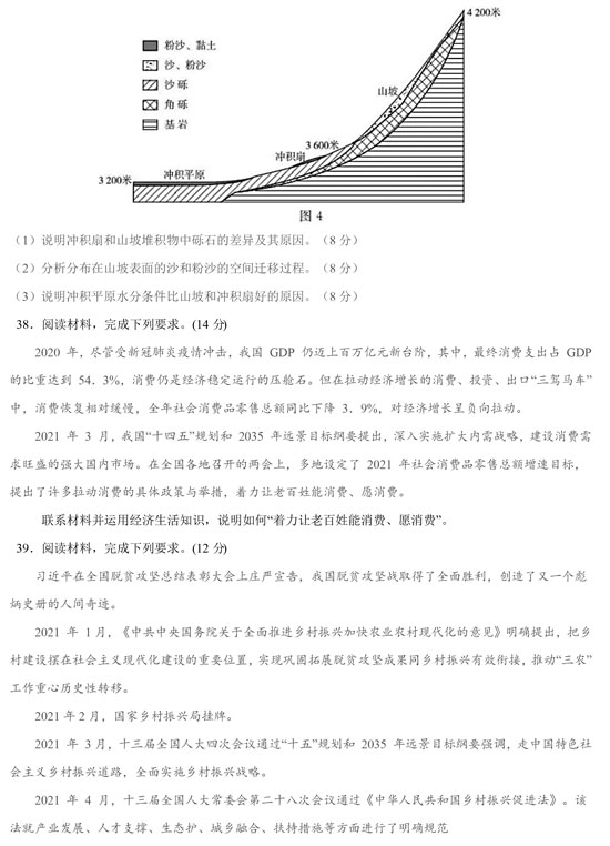 关于2021全国高考文综难度的深度解析