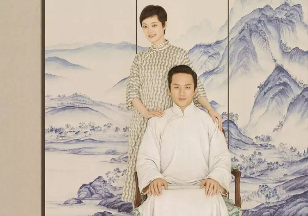 孙俪邓超复古全家福，时光流转中的温馨记忆
