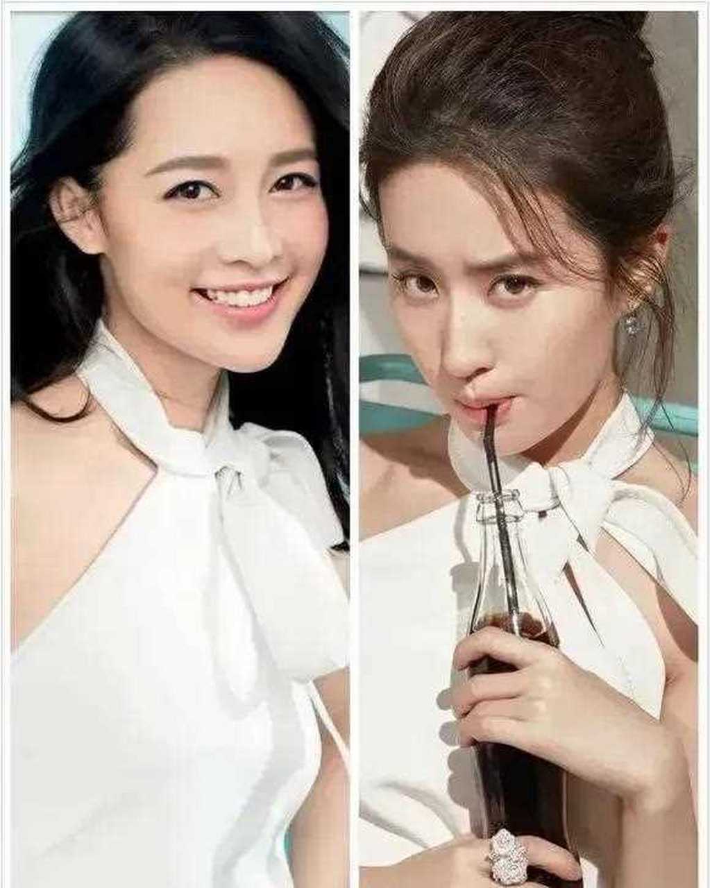 刘亦菲李沁中间这位女士，星光下的璀璨焦点