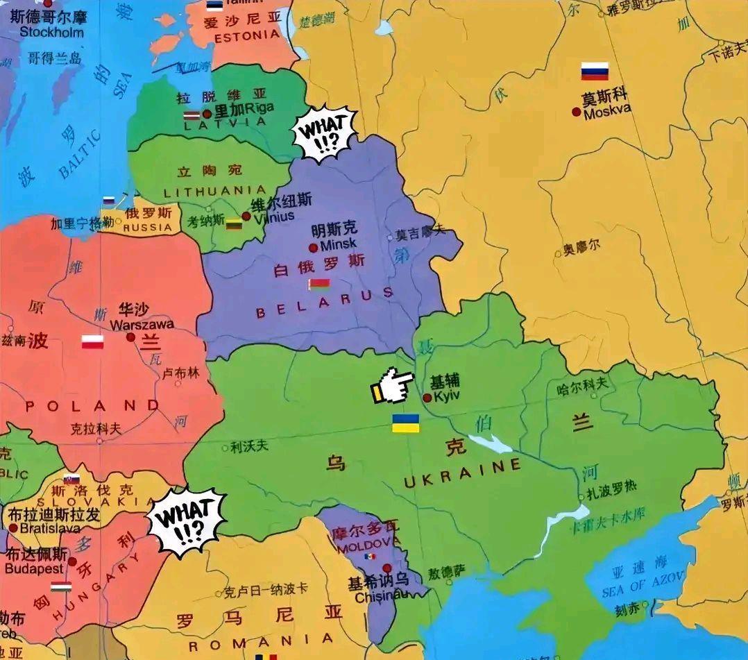 基辅在乌克兰的地理位置，东部还是西部？