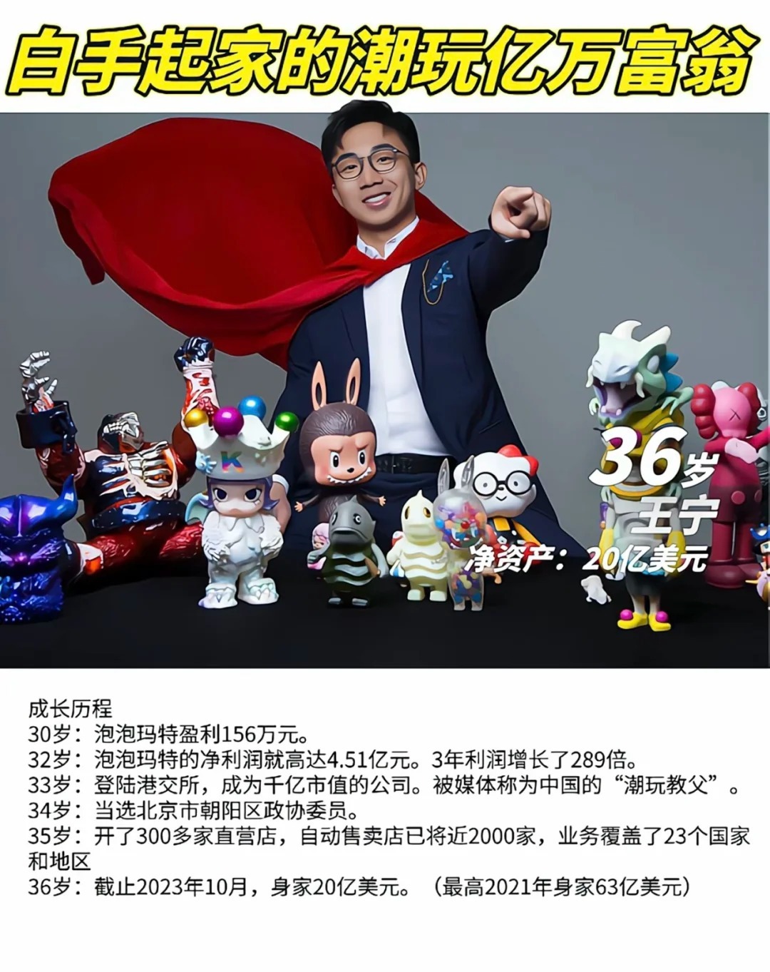 泡泡玛特创始人简介——王宁的创业之路